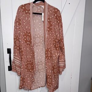 Bohemian Floral Kimono Cardigan